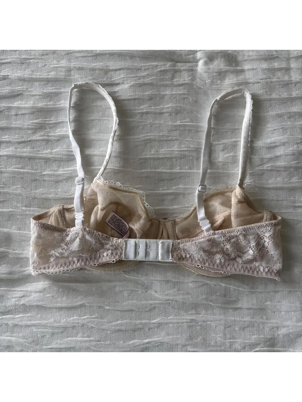 Victoria's Secret Women's Pink and Cream Bra